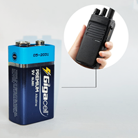 Pila alcalina premium 6LR61 de 9V, 600 mAh, para uso diario e industrial, detectores de humo/CO, alarmas contra incendios