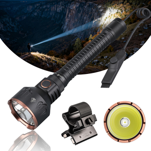 트러스트파이어 T80 강력 서치 토치 고출력 3800LM 헤비듀티 IP68 방수 알루미늄 1050M 장거리 사냥용 손전등 - Product Image 1