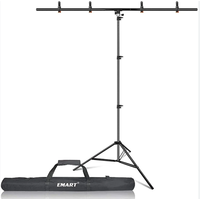Penyangga Banner Latar Belakang Portabel untuk Fotografi, Produk Komersial, Dekorasi, Modern, Bentuk T