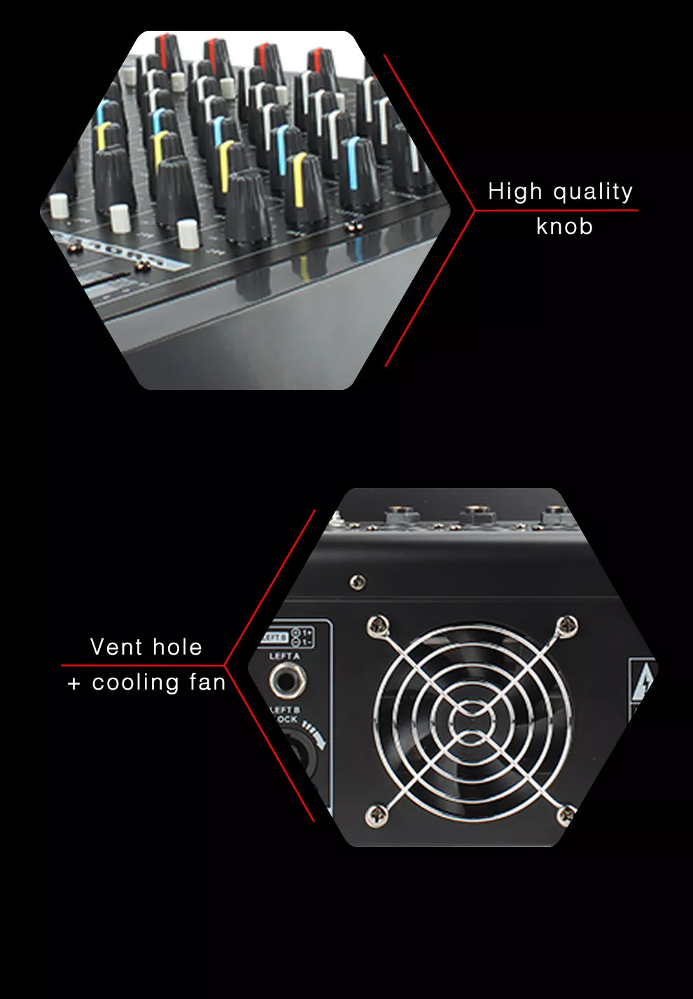 PMX808D Professional DJ Console - 8 Channel Power Mixer