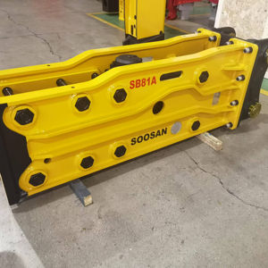 Nuevo martillo hidráulico SOOSAN para industrias de la construcción con cincel y motor de componentes centrales - Product Image 1