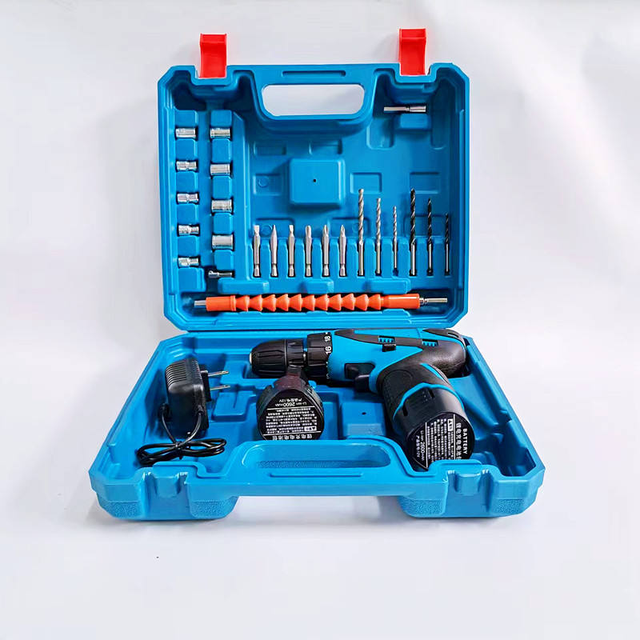 12V Cordless Electric Drill Dual Speed Lithium Ion Battery Portable Hand Tool for Household Maintenance Home Repair DIY