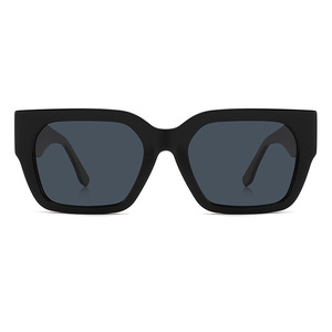 Lunettes de soleil classiques carrées en acétate pour hommes, noires, polarisées UV400, protection solaire pour la conduite, type 3, verres TAC, Wenzhou - Product Image 3