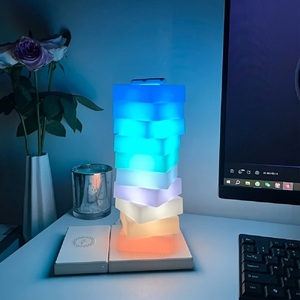 Lampe de bureau RGB avec fonction de changement de couleur sans fil, lampe de table tactile pour chevet, veilleuse à dégradé, décoration d'ambiance pour la maison - Product Image 2
