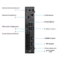 Meilleure vente Dells Mini 2025 nouveau produit Dells Pro QCM1250 avec CPU I3/I5/I7 8G/16G/32G RAM DDR5 256G/512/1T/2T SSD Nvme