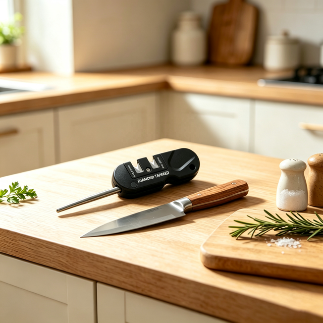Multifunctional Eco-Friendly Kitchen Knife Mini Portable Multi-Grit Knife Sharpener Outdoor Stainless Steel Blade Sharpening