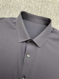 All'ingrosso tessuto in poliammide Spandex Top Casual da uomo con colletto lungo a maniche rapide e traspirante antirughe primavera camicia - Product Image 3