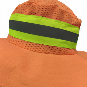 Sombreros de Trabajo de Alta Visibilidad con Logotipo Personalizado, Sombreros de Seguridad Reflectantes Fluorescentes, Certificación EN20471, Tipo Circular Ranurado para - Product Image 1