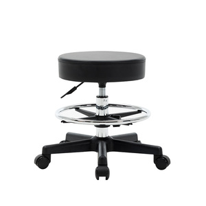 Taburete Hidráulico Ajustable para Salón, Taburete de Trabajo de Altura Ajustable en Cuero PU Impermeable para Salón de Belleza, Spa, Tienda de Uñas y Tatuajes - Product Image 4