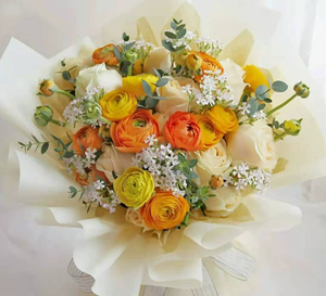 Papel de embalaje mate de plástico impermeable, color blanco sólido, elegante, para envolver flores, papel para flores, embalaje floral para regalos. - Product Image 2