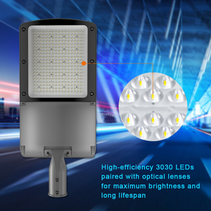 ไฟถนน LED AC IP66 SMD 50W 100W 150W 200W 250W สำหรับภายนอกอาคาร  แบบรวมระบบรักษาความปลอดภัย ประหยัดพลังงาน - Product Image 5