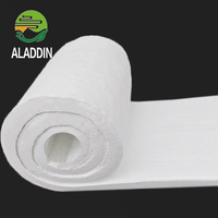 Couverture en fibre de céramique blanche d'isolation thermique résistante au feu 900C faible conductivité thermique pour les systèmes d'échappement de revêtements de cheminée