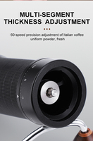 Moulin à café manuel avec 55 niveaux de réglage pour presse française, café filtre, expresso, meule conique en acier inoxydable de 38 mm