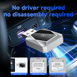 KYERE KY-4183C Dongle portable <span class=keywords><strong>CarPlay</strong></span> Adaptateur sans fil filaire USB Connexion Bluetooth <span class=keywords><strong>Compatible</strong></span> <span class=keywords><strong>Apple</strong></span> <span class=keywords><strong>CarPlay</strong></span> filaire d'origine - Product Image 3