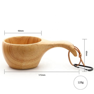 Tasse à boire en bois artisanale Kuksa, ancienne Laplande <span class=keywords><strong>Finlande</strong></span>, directement de l'usine, pour le camping, équipement de plein air - Product Image 3