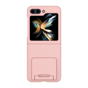 2023 nouveau pour <span class=keywords><strong>Samsung</strong></span> flip 5 étui mat étui rigide sensation de peau couverture de téléphone rose étui pour <span class=keywords><strong>Samsung</strong></span> <span class=keywords><strong>Galaxy</strong></span> Z Flip 5 - Product Image 1