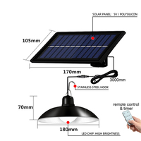 Bombilla Solar de 1 cabeza para exteriores, luz Led colgante remota, diseño de bombilla, recargable, batería Solar