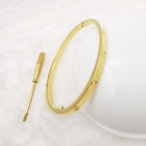 Bracelets LOVE de luxe pour créateurs de bijoux, version fine, en acier inoxydable, avec tournevis, pour amoureux - Product Image 5