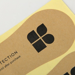 Doublures hygiéniques pour maillots de bain en papier écologique brun naturel kraft avec impression personnalisée - Product Image 3
