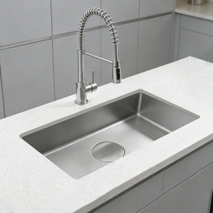 <span class=keywords><strong>Lavello</strong></span> da <span class=keywords><strong>Cucina</strong></span> Monoblocco Sottopiano in Acciaio Inox 304 Fatto a Mano con Superficie Nera Opaca per Cucine Agricole - Product Image 3