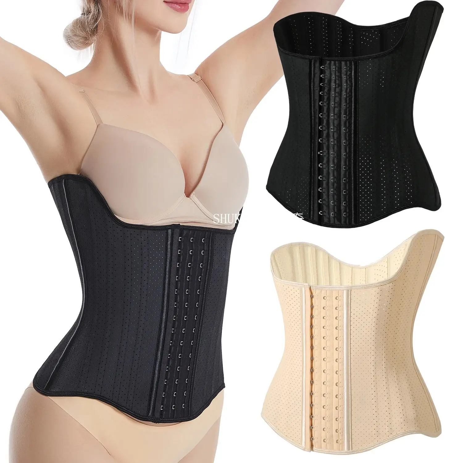 Colombians Latex Waist Trainer corsetto per le donne Fitness riduzione cinture controllo solido pancia piatta dimagrante