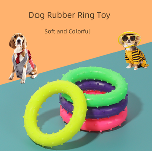 Nuovo eco-friendly TPR cerchio giocattoli per animali domestici più venduti giocattoli intelligenti per cani prezzo all'ingrosso abbassato - Product Image 1