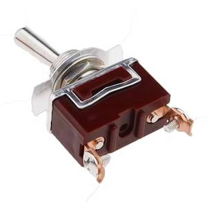 Interruptor de encendido y apagado en miniatura, interruptor de palanca SPST pequeño, con cubierta impermeable resistente, 12V, 6 A/250 VAC, 10 A/125VAC - Product Image 5