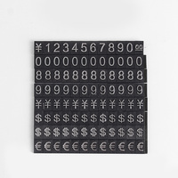 Étiquette réglable de signe de Cube d'affichage de carte européenne 8x12mm Kit d'étiquettes de prix de comptoir bois plastique ABS alliage conseil support cadre magasin