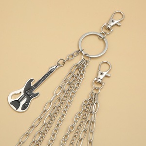 Cadena de moda para el cuerpo, colgante de guitarra multicapa, aleación de zinc, cadena informal unisex para pantalones - Product Image 3