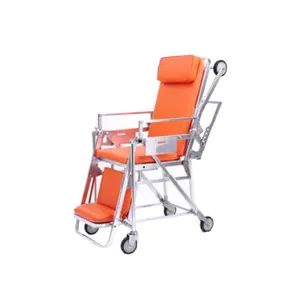 Chair Ambulance Stretcher Emsrun Good Quality Aluminum Alloy Hospital Ambulance Folding Ce Manual Wheelchair 3 Years Class I