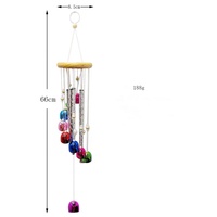 Carillon éolien créatif nordique personnalisé cloche colorée à quatre tubes pour la décoration de balcon de jardin
