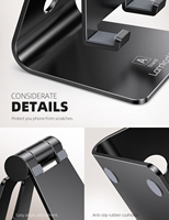 Support de téléphone portable universel Lamicall A OEM, support de bureau en métal, support de tablette à angle réglable, support de fixation pour bureau