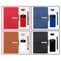 Ensemble cadeau d'entreprise personnalisé en cuir PU, carnet A5 avec stylo, articles promotionnels de luxe pour cadeaux d'affaires en gros