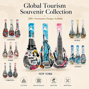 Recuerdo Turístico de Nueva York, EE. UU., Reposacucharas Grande de Cerámica para Cocina, Diseño de la Estatua de la Libertad y el Empire State Building, OEM, ODM, Personalizado - Product Image 5