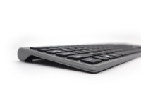 Laptop PC beberapa bahasa gratis Logo OEM 2.4G papan ketik nirkabel 112 tombol gunting beralih Keyboard Gaming Teclado