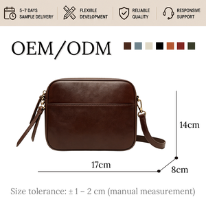 Sac à bandoulière en cuir PU effet daim marron chocolat, sacoche pour appareil photo, personnalisable, chic vintage, pour femme, usage quotidien, OEM sur mesure - Product Image 3