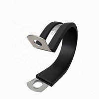 Collier de serrage à vis sans fin premium en acier inoxydable 316 avec revêtement en caoutchouc EPDM, 25 mm, pour applications chimiques et marines