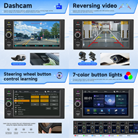 Radio Mobil BQCC 7" IPS MP5 Carplay Layar Android FM AM RDS BT Pemutar Multimedia Stereo Head Unit untuk RAV4 Tundra Corolla Camry