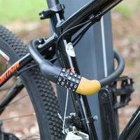 Antivol à combinaison à 5 chiffres, câble en acier portable pour vélos, trottinettes électriques, motos et casques