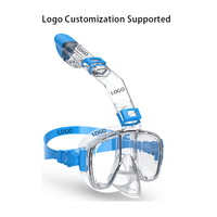 Masque de plongée intégral OEM personnalisable avec logo, anti-buée, étanche, pour la plongée sous-marine, avec lentilles en PC, vente en gros