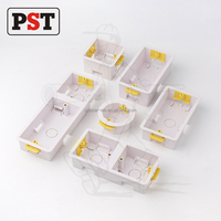 Boîtier de commutation électrique 1+1 gang 35 mm de profondeur en PVC IP54