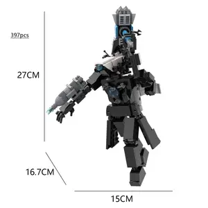 Skibidi toilrt Baustein Modell Kameramann vs Toiletten mann Baustein Titan Speaker man Figur Modell für Kinderspiel zeug Großhandel