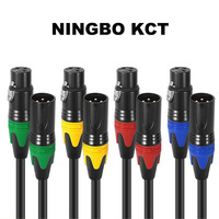 Câble de microphone XLR 3 broches mâle-femelle, connecteur codé par couleur, en cuivre nu, faible bruit, audio équilibré pour scène, studio et table de mixage