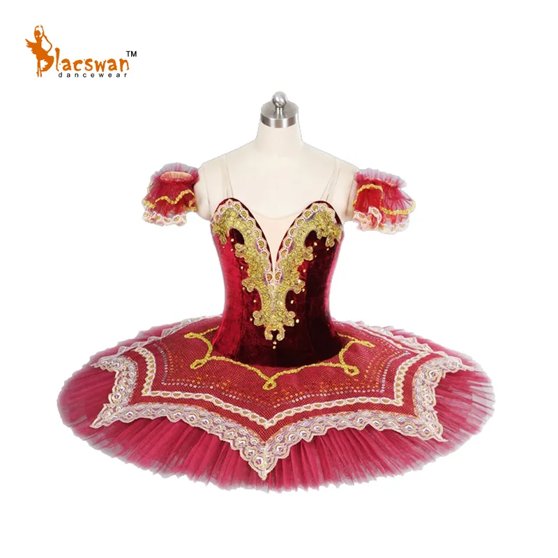 Gaun Panggung Kompetisi Anak Perempuan, Kostum Tutu Balet Kompetisi Putri Tidur Vitalitas