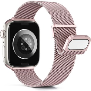 สายนาฬิกาแบบ Milanese Loop สุดหรู สำหรับนาฬิกาซีรีส์ 11/10/9/8/7 ขนาด 46 มม. 49 มม. 45 มม.  สแตนเลสสตีล แบบแม่เหล็ก - Product Image 2
