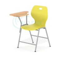 Chaise de formation scolaire multifonctionnelle mobile Fabricants de roues de bloc-notes au design moderne pour la maison et le bureau Matériau métallique