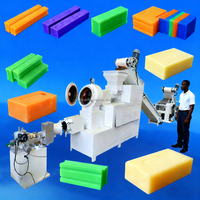 Ligne de production de savon en barre entièrement automatique avec extrudeuse à pâte et certifiée FDA/CE pour les producteurs de savon à lessive, de savon de bain et de savon de toilette