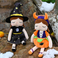Poupée personnalisée 2024 nouveau Halloween citrouille sorcière peluche Figure jouets Kawaii SoftToys personnalisé peluche poupée jouets en peluche