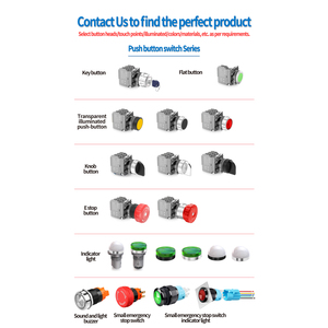 22mm 16 QDN Aluminum ABS Metal Marine Push Button <strong>Switches</strong> Selector <strong>Switch</strong> Waterproof IP53 10A 1NO Emergency Stop Start Function - Product Image 4