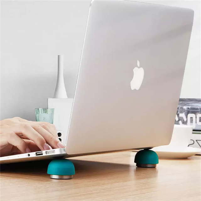 Portable Laptop Cooling Pad, Notebook Computer Invisible Mushroom Stand Desktop Table Heightening Support